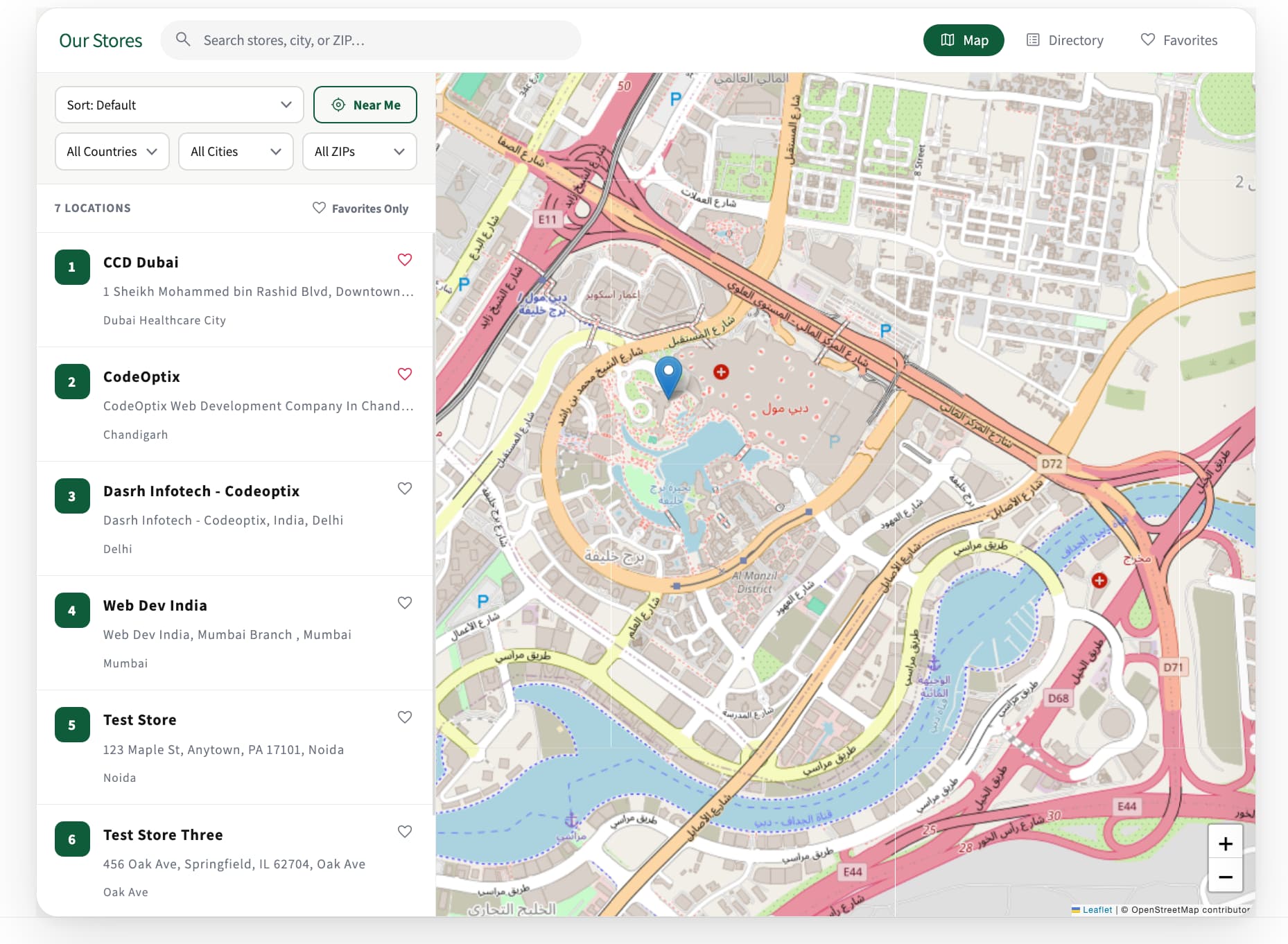 Map View